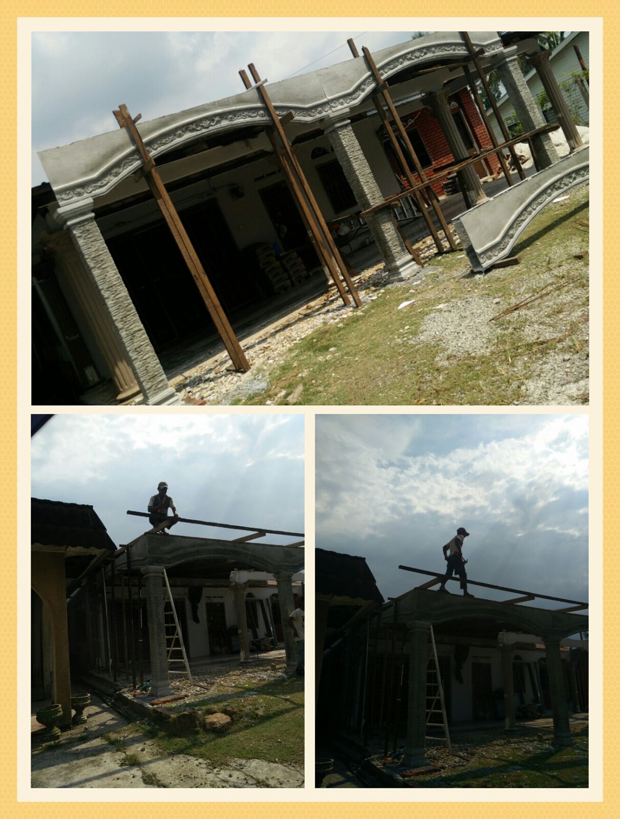Renovate rumah ibu hasil jualan Dahan Rapuh