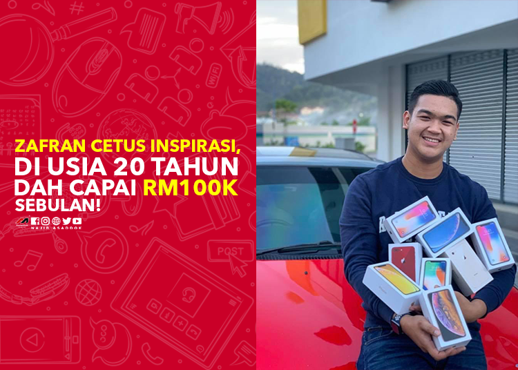 Zafran Cetus Inspirasi, Di Usia 20 Tahun Dah Capai RM100K Sebulan!
